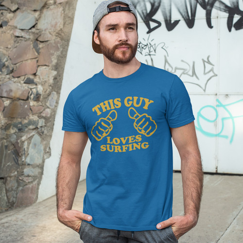 Shirt this guy loves surf - t-shirt,