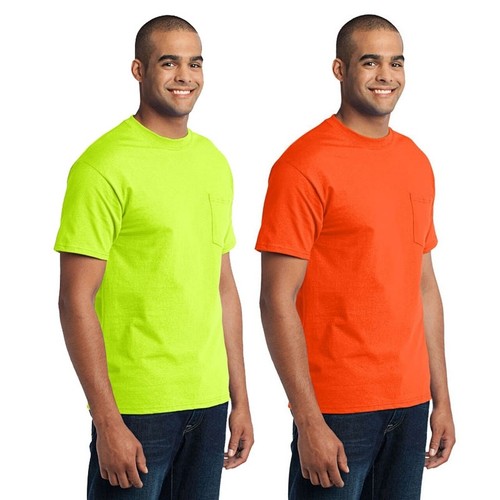 Shirt safety green colore - t,