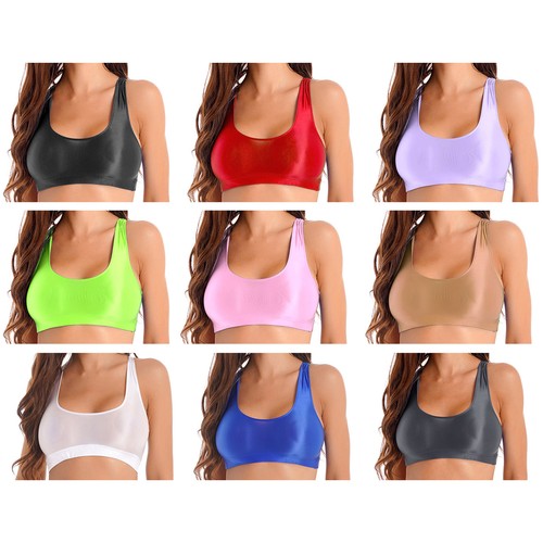 Canotta donna reggiseno lucido