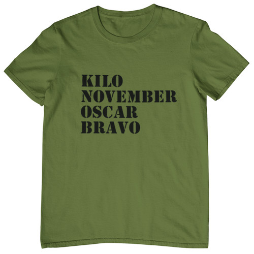 Maglietta kilo novembre - kilo, oscar