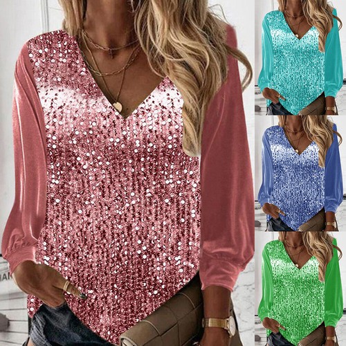 Camicetta donna paillettes top